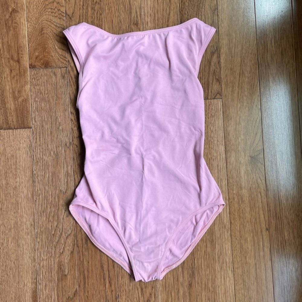 Pink Boatneck Ballet Leotard